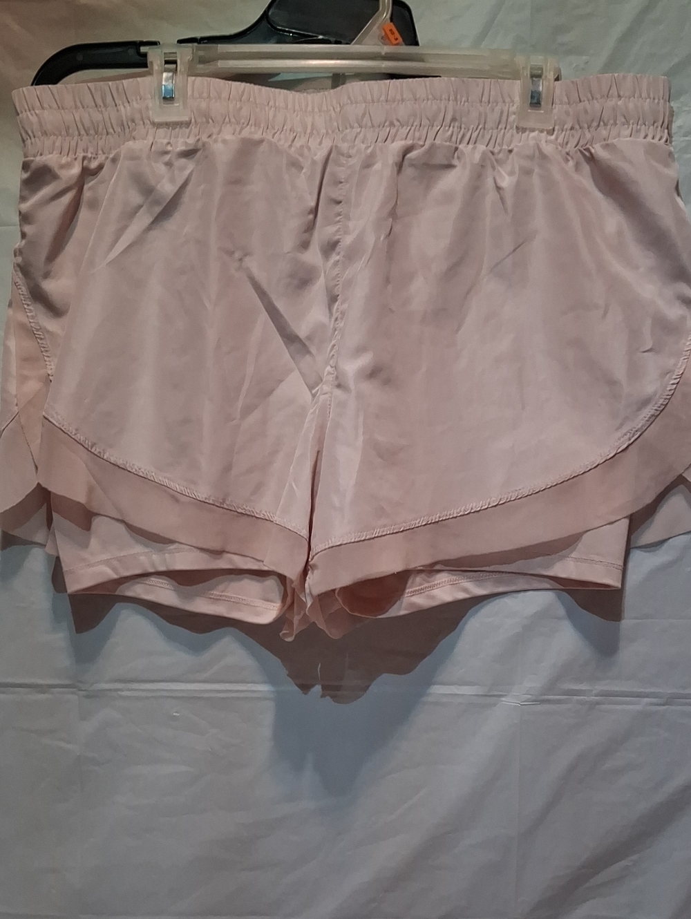 ✨ RBX Pink Layered Sleep Lounge Shorts Scalloped Mesh Trim Size XL ✨